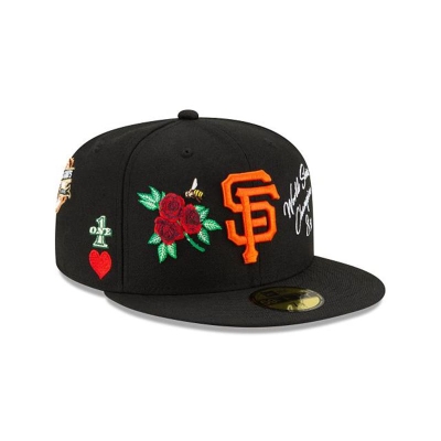 San Francisco Giants Gorra | New Era MLB Icon 59fifty Fitted Cap Mexico - Negros